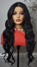 New Long Wavy Color 2 Lace Front Wig Curly Style Womens Fashion Hair Wigs