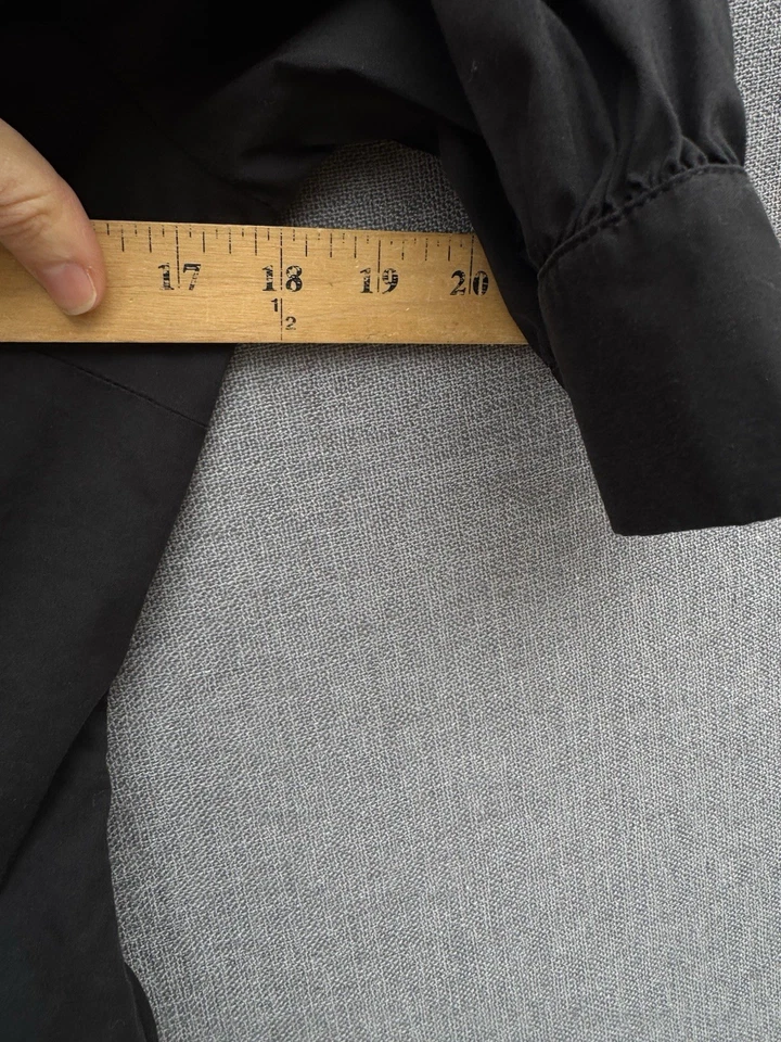 Cierre Corsé Bebe Y2K Negro Ajustado Top Volantes Cuello Mediano Foto 3 de 4