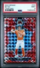 2024 Panini Mosaic - Rookies Bo Nix #312 Red Camo Mosaic Prizm (RC) PSA 9