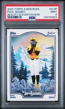 2025 Topps X Bob Ross The Joy Of Baseball Paul Skenes Beauty Is Everywhere PSA 9