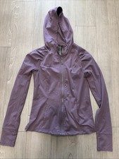Yogalicious Women s Zip Up Hoodie Jacket Thumbholes Purple Size Small Z4