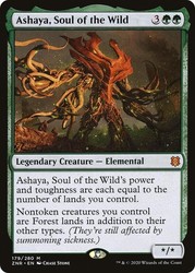 Ashaya, Soul of the Wild - Zendikar Rising Mythic Rare MTG
