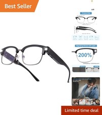 200 Magnifying Glasses with Light - USB Rechargeable LED Eyewear for Close Work