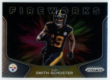 JuJu Smith-Schuster 2020 Panini Prizm #16 Pittsburgh Steelers Fireworks