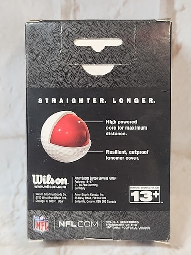 2010 Wilson 6 pack Golf Balls NFL Miami Dolphins NIB (6 Balls) - Picture 3 of 8