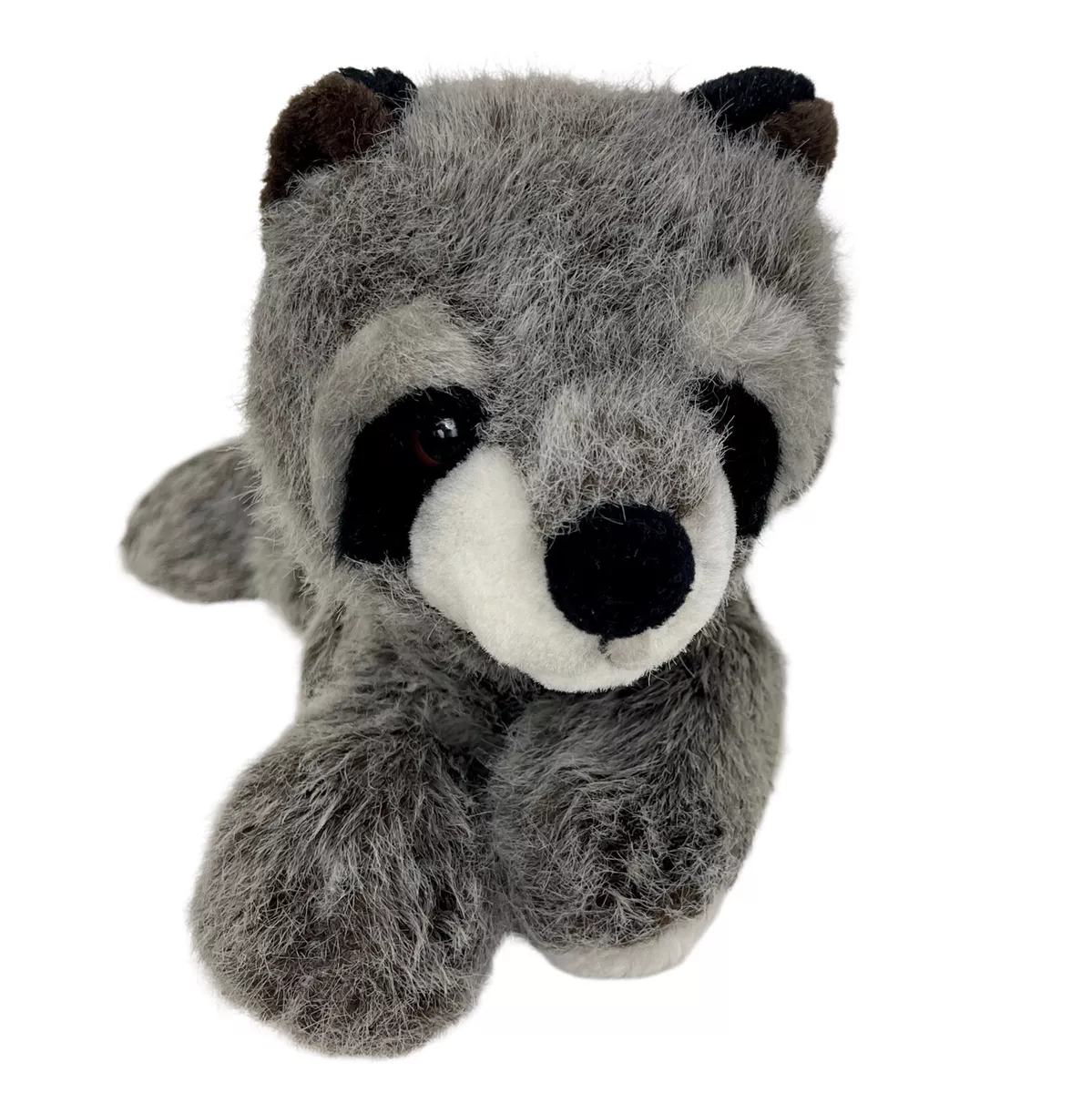 A A Plush Raccoon Stuffed Animal Toy Flopsies Bean Bottom 16 Gray