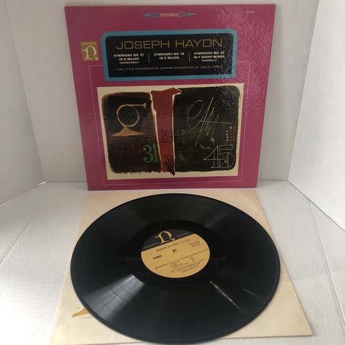 VINYL RECORD ALBUM JOSEPH HAYDN SYMPHONY 31, 19, 45, H-71031 JONES - Picture 3 of 3