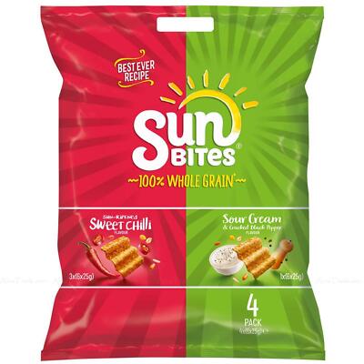 Walkers Sunbites 100% Vollkorn Chips Sauerrahm Sweet Chili Mix Pack 24x25g