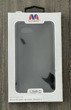 For iPhone 6/6s/7/8/SE 2020 2022 Black Hard Plastic TPU Dual Layer Case Cover