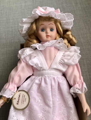 Alberon Vintage Porzellan Puppe. Sammlerstück mit Originalkarton. Top Zustand