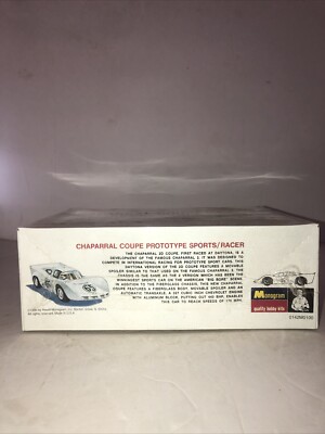 Monogram Chaparral Coupe 1/24 Scale Model Kit - (Sealed) | eBay