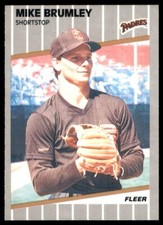 1989 Fleer #302 Mike Brumley