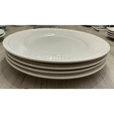 Mikasa Italian Countryside Rimmed Pasta Soup Bowls Ivory Stoneware Lot of 4