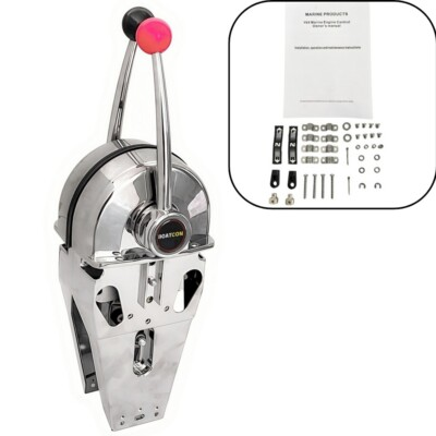 #ad #ad Universal Top Mount Boat Dual Lever Throttle Control For Any Type Of Outboard $159.99