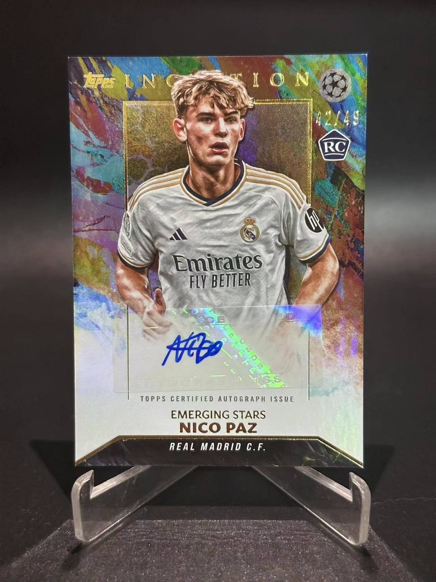 2023-24 Topps Inception UEFA RC Auto Nico Paz 42/49 Star 2023-24 Topps Inception UEFA RC Auto Nico Paz 42/49 Star