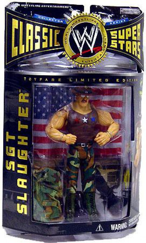 WWE Wrestling Classic Superstars All American Sgt Slaughter Action