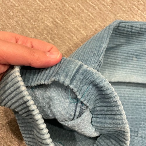 Pantalones vintage Eddie Bauer para mujer 6 azul pana cintura alta años 90 plisados Gorpcore - Imagen 15 de 20