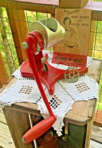 Rival Grind-o-Mat 303 Hachoir à Viande Manuel - Vintage NOS - Inox - USA