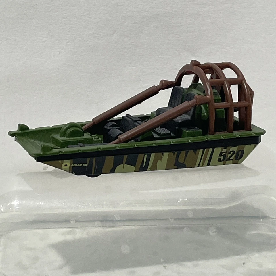 Matchbox 2000 China 2416 EA Green Camo Airboat Rescue As Shown - Image 4 of 4