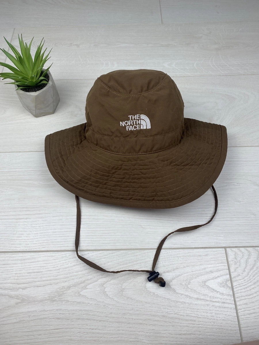 The North Face Vintage Brown Bucket Panama Outdoor Cap Hats