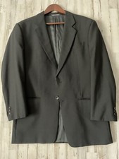 Armani Collezioni Current Black/Gray Sportcoat Blazer 46R