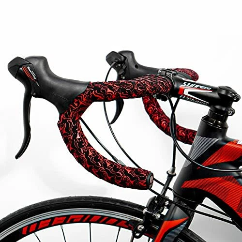Red bar store tape bike