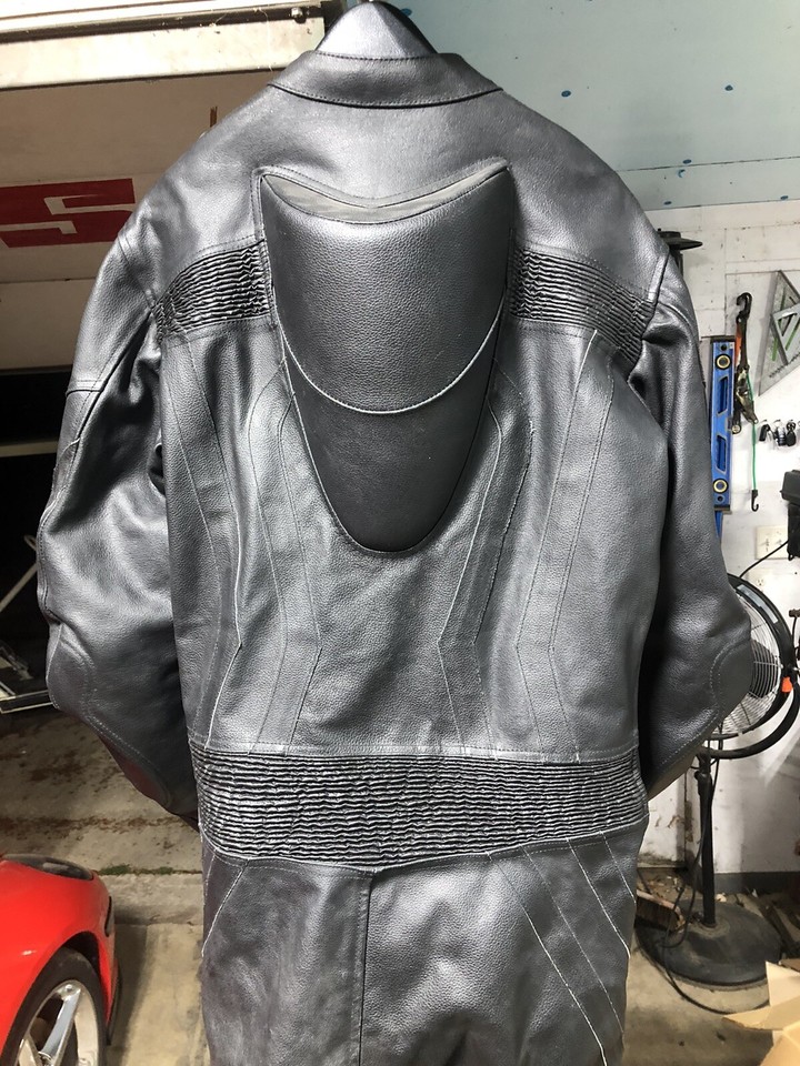 Mens Leather Motorcycle Race Suit. Size 44 Made in Pakistan eBay