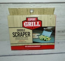 EXPERT GRILL Griddle Scraper Stainless With Measuring Ruler Etched On Stainless