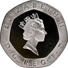 1989 Rare Twenty Pence Elizabeth II UK