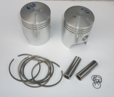 NEW PISTONS PACK - 59,25 (GR.5) -  (CZECH MADE) -- JAWA 350 (638,639,640)
