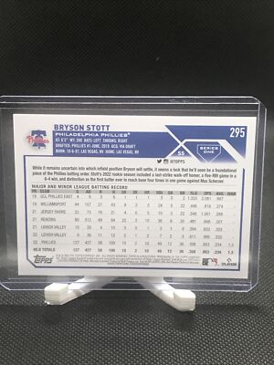 2023 Topps Series 1 Baseball Card #295 - Bryson Stott "Future Stars" Rookie Card