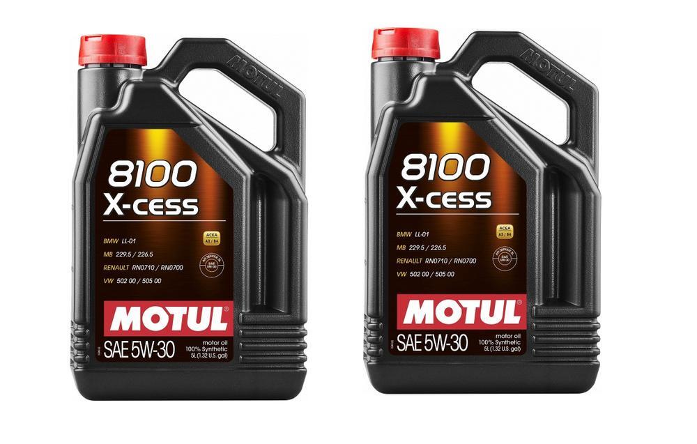 Motul 8100 Xcess 10 Liters 5W-30 4 Stroke 100% Synthetic Motor Oil 2 x 5L