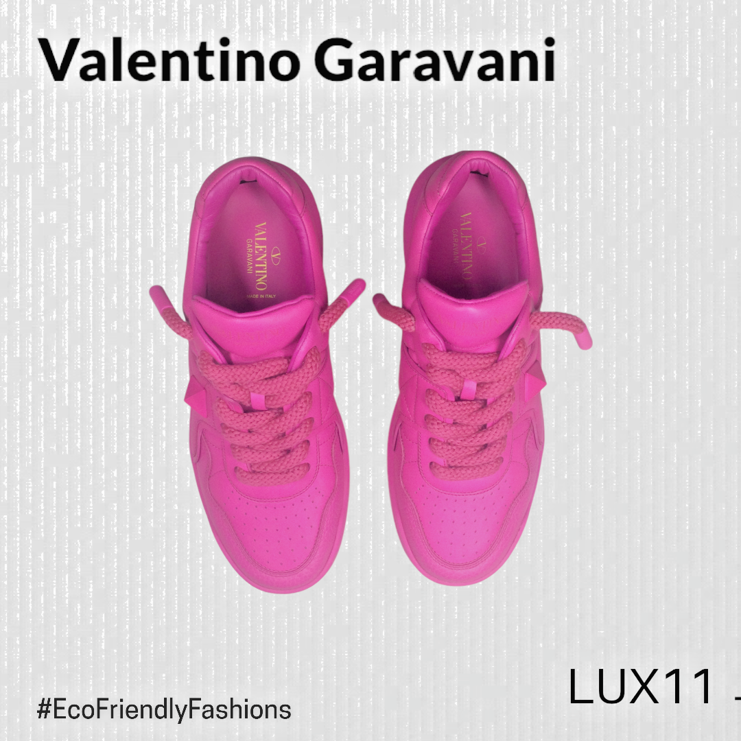 【VALENTINO】ローシューズ ピンク Valentino Garavani Pink PP – One Stud XL Sneakers| Valentino