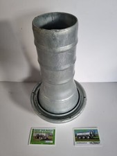 6" Perrot female coupling 4 inch hose tail end piece galvanised c/w o-ring