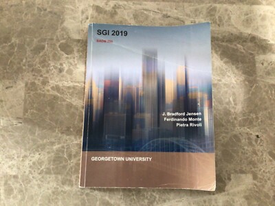 SGI 2019 BADM 550 Georgetown University