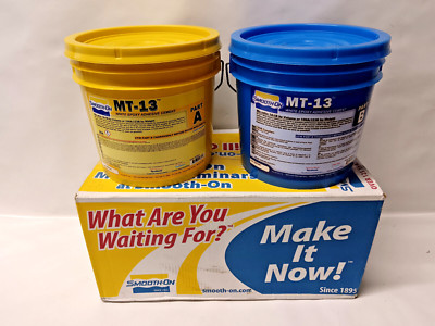 Smooth-On MT-13 weißer Epoxidkleber Zement Gallonengröße 19,7 Pfund/8,93 kg Boot Fix