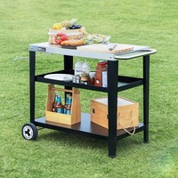 Grillwagen Grilltisch Serviertisch 85 X 50 Cm Beistelltisch Royal Gourmet