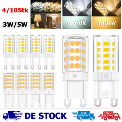 4/10Stk G9 LED Birne 3W 5W Glühbirne Mais Birne Sparlampe Leuchtmittel Superhell