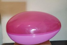 NEW 9.875" LARGE JUMBO FILLABLE EASTER EGG PLASTIC CONTAINER PINK