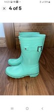 Image of Hunter Original Wellies Boots Size 3 Green