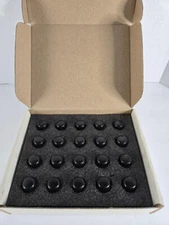 Gemeno Lug Nuts - Black - 1/2"-20 (size) - Closed End - Bulge Acorn