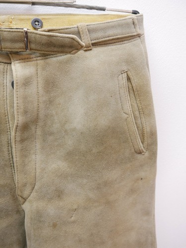 Sämisch Elch Lederhose arbeiten oder wandern Kniebund Säckler Handarbeit Gr.50 - Bild 2 von 8