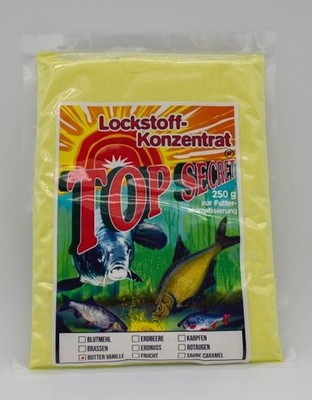 Top Secret Lockstoffkonzentrat Butter / Vanille 250g Futterzusatz Lockstoff
