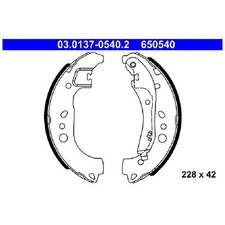 Bremsbackensatz hinten für Seat Arona KJ7 Ibiza 5 KJ1 id83202
