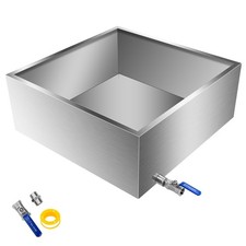 Maple Syrup Evaporator Pan 24x24x9.5 Inch, Stainless Steel Syrup Evaporator