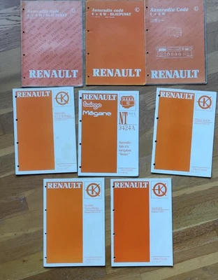 Lot notices Autoradio Usine Renault Clio Twingo Mégane R25 Safrane R19 .. - Photo 1/3