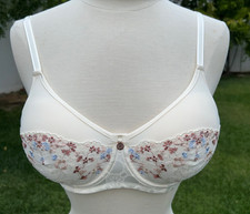 NWT-Daydream by Amoena 44796, Wire, post mastectomy bra,off-white/floral desig