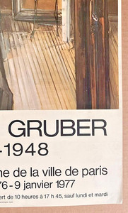 Francis GRUBER — Affiche originale d'exposition, Musée d'Art Moderne, Paris — vue 5 sur 5