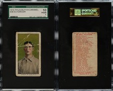 1910 E96 Philadelphia Caramel Ed Karger St. Louis Cardinals SGC 1
