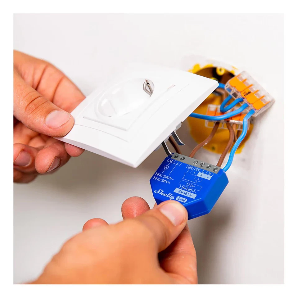 Interruptor inteligente de contacto seco de un canal Shelly 1 Gen4 (paquete de 4) Foto 2 de 2